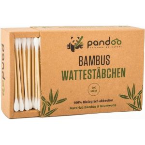 Pandoo Coton-tiges en Bambou - 100 pièces