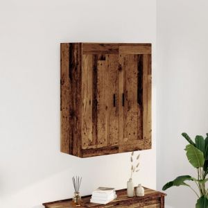 VidaXL Armoire murale vieux bois 69,5x34x90 cm bois d'ingénierie, armoire, armoire suspendue, armoire latérale, armoire de rangement