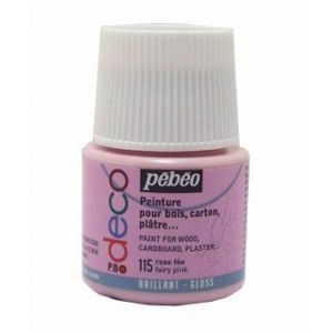 Image de Pebeo Peinture acrylique P.BO deco brillante 45ml 115 - Rose fée