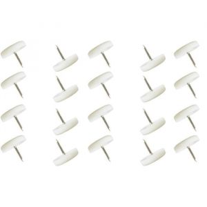 Cyclingcolors 20x embout de pied chaise a clouer D 10mm rond meuble patin guide plastique clou
