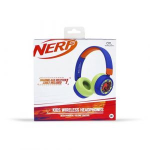 OTL Technologies Écouteurs sans fil pliables pour enfants Nerf d'