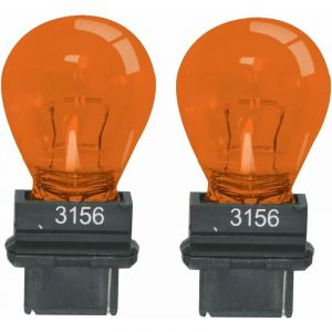 Cyclingcolors 2x ampoule 3156 12V P27W W2.5x16d 32CP S25d orange simple filament voiture américaine et asiatique