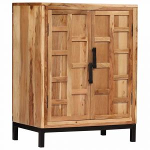 Image de Buffet bahut armoire console meuble de rangement bois d'acacia solide 76 cm marron 4402190