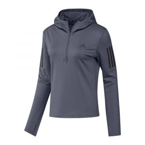 Adidas Own The Run Winter Half-Zip Maillot De Course Femmes - Violet, Taille XS
