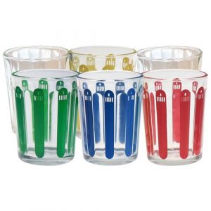 Lot de 6 verres à bougies