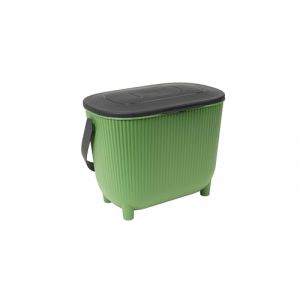 Eda Plastiques Poubelle à compost 10l vert/gris - 013121 V.CT/G.A