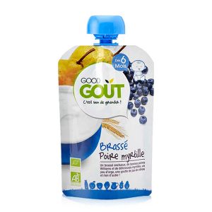 Good Go&ucirc;t Brass&eacute; poire myrtille 90 g - d&egrave;s 6 mois