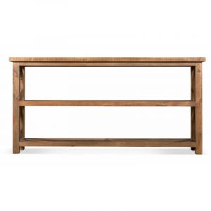 Décoration d'Autrefois Console Bois Marron 180x40x90cm