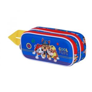Karactermania Paw Patrol La Pat' Patrouille Cool-Trousse 3D Double, Bleu, 22 x 10 cm