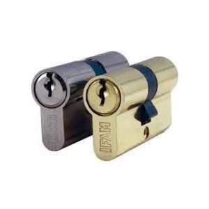 Ifam Cylindre européen en zamak nickelé Série C - 40/50 - Variés - 3 clefs - 14460