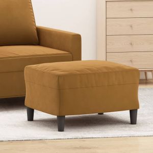 VidaXL Repose-pied Marron 60x50x41 cm Velours