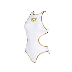 Arena One Big Logo Maillot de Bain Une Pi&egrave;ce Femme, S&eacute;chage Rapide, Maillot de Bain Sportif en Tissu MaxLife Eco avec R&eacute;sistance Maximale au Chlore et Protection UV UPF 50+