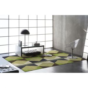 Naf Naf Tapis abstrait plat design multicolore Tiaret 80x150 Multicolore