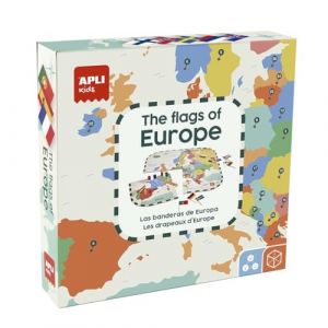 APLI Kids Puzzle Jeu sur Les Drapeaux européens, 19437, Multicolore