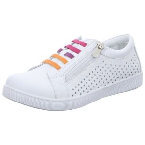 Andrea Conti Baskets pour Femme, Blanc Comb, 36 EU