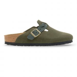 Birkenstock Sandales en cuir su&eacute;d&eacute; tress&eacute; Boston