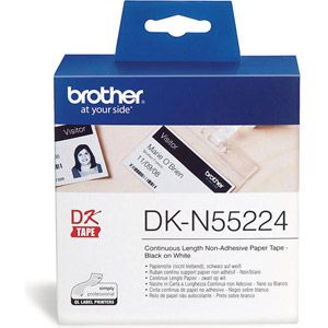 Image de Brother DK-55224 - Ruban papier non adh&eacute;sif blanc larg. 54 mm