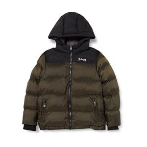 Schott Doudoune matelassée à capuche Vert - Couleur Vert - Taille 16-20 ans