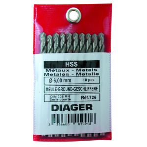 Diager 726D09 - Foret HSS Pro Métal Diamètre 09