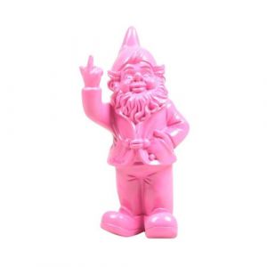 Stoobz - Nain de jardin en résine F*ck 7 x 8 x 20 cm rose fuschia