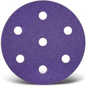 Menzer Titanium HD Disques abrasifs auto-agrippants, 90 mm, 7 trous, p. Ponceuses excentriques, Mix céramique (Lot de 50) G600