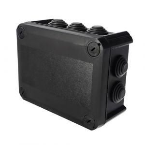 Edo Solutions - Boîte de dérivation étanche en saillie, presse-étoupes, couvercle à visser 150x115x65mm IP66 noir edo Technic