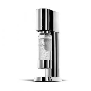 Sodastream Ensō Machine à Eau Pétillante et Soda | Pack 1 Bouteille 1L Compatible Lave-Vaisselle | Finition Acier Inoxydable