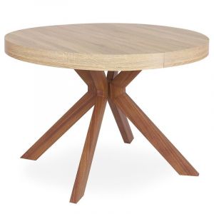 Table Ronde Extensible "Zefane" 160 260cm Naturel Prix