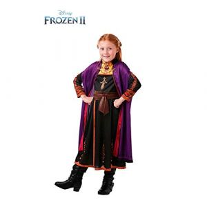 Déguisement cl ique Anna La Reine des neiges 2 fille Taille: 9 à 10 ans (129 à 140 cm)