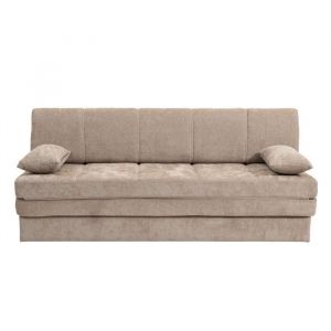 Banquette en tissu 3 places marron