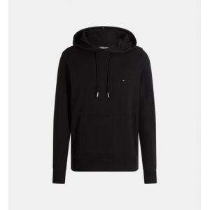 Tommy Hilfiger Hoodie droit coton molleton stretch Noir - Couleur Noir - Taille S