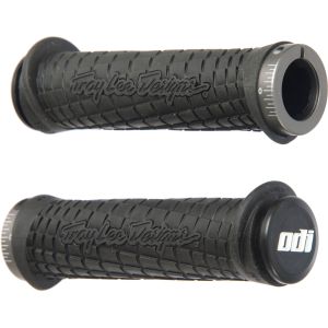 Image de ODI Troy Lee Poignées design grip 130 mm Noir/Gris