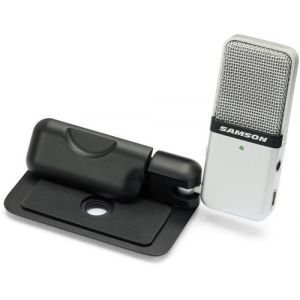 Samson Technologies Samson Go Mic Microphone &agrave; condensateur USB bidirectionnel portatif interface audio avec C&acirc;ble USB + Etui Noir