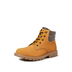 Geox Garçon J Shaylax Boy B Bottines, Yellow/Brown, 35 EU
