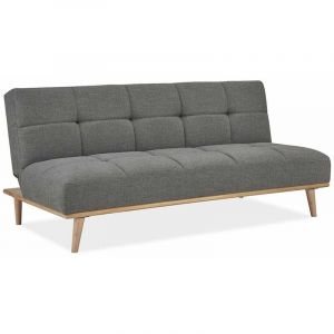 Image de Banquette clic clac scandinave 3 places gris jessy - gris