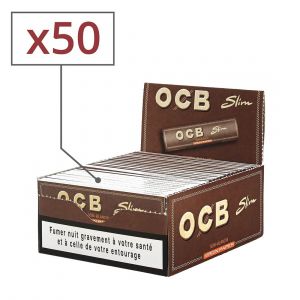 Boite de 50 Paquets de Feuilles OCB Slim, Non Blanchi Occasion