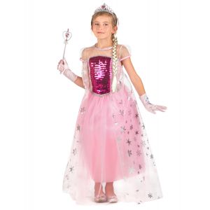 Déguisement et accessoires de princesse rose fille - Couleur Rose - Taille 8 - 10 ans