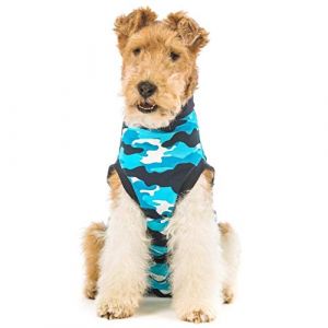 Suitical Recovery Suit Chien, XL, Bleu Camouflage