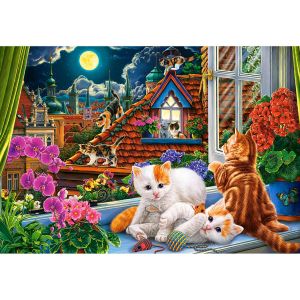 Image de Castorland Puzzle 1500 pièces : Chatons sur le toit