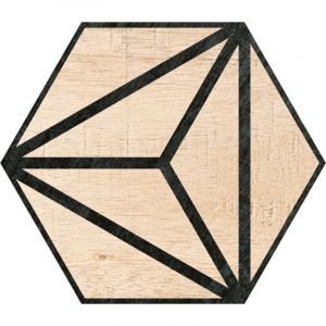 Carrelage hexagonal urbaneo beige 25x25 cm