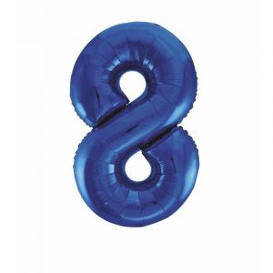 Unique Party Ballon géant chiffre 8 bleu