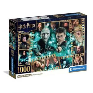 Clementoni Puzzle pour Adultes 1000 Pièces, Harry Potter - Compact Box, Fabriqué en Italie, 37048