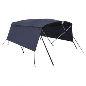 VidaXL Toit bimini à 4 arceaux parois latérales 243x(200-213)x137 cm 94832