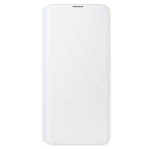 Samsung Coque pour Galaxy A30s Wallet Cover Case - Blanc