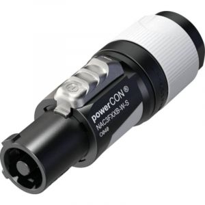 Neutrik | Connecteurs Powercon NAC3FXX | NAC3FXXB-W-S Powercon | 6-12mm Gris