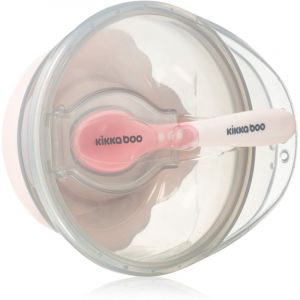 Kikkaboo Suction Bowl with Spoon bol avec cuillère avec couvercle 4 m+ Pink 1 pcs