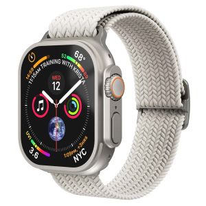 Vonmahlen Bracelet Woven Loop Apple Watch Series 1 t/m 11 / SE / Ultra (44/45/46/49 mm) - Cream