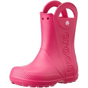 Crocs Handle It,Bottes de Pluie,Mixte Enfant,Rose (Candy Pink), 24/25 EU