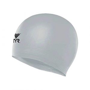 TYR Bonnet De Bain En Latex Solid One Size Silver