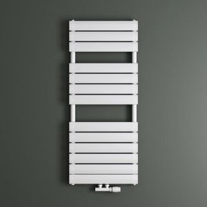 Mai&mai - Radiateur &agrave; Eau Chaude Mural Chauffage Central 120x50cm S&egrave;che-Serviettes Blanc en Acier Inoxydable